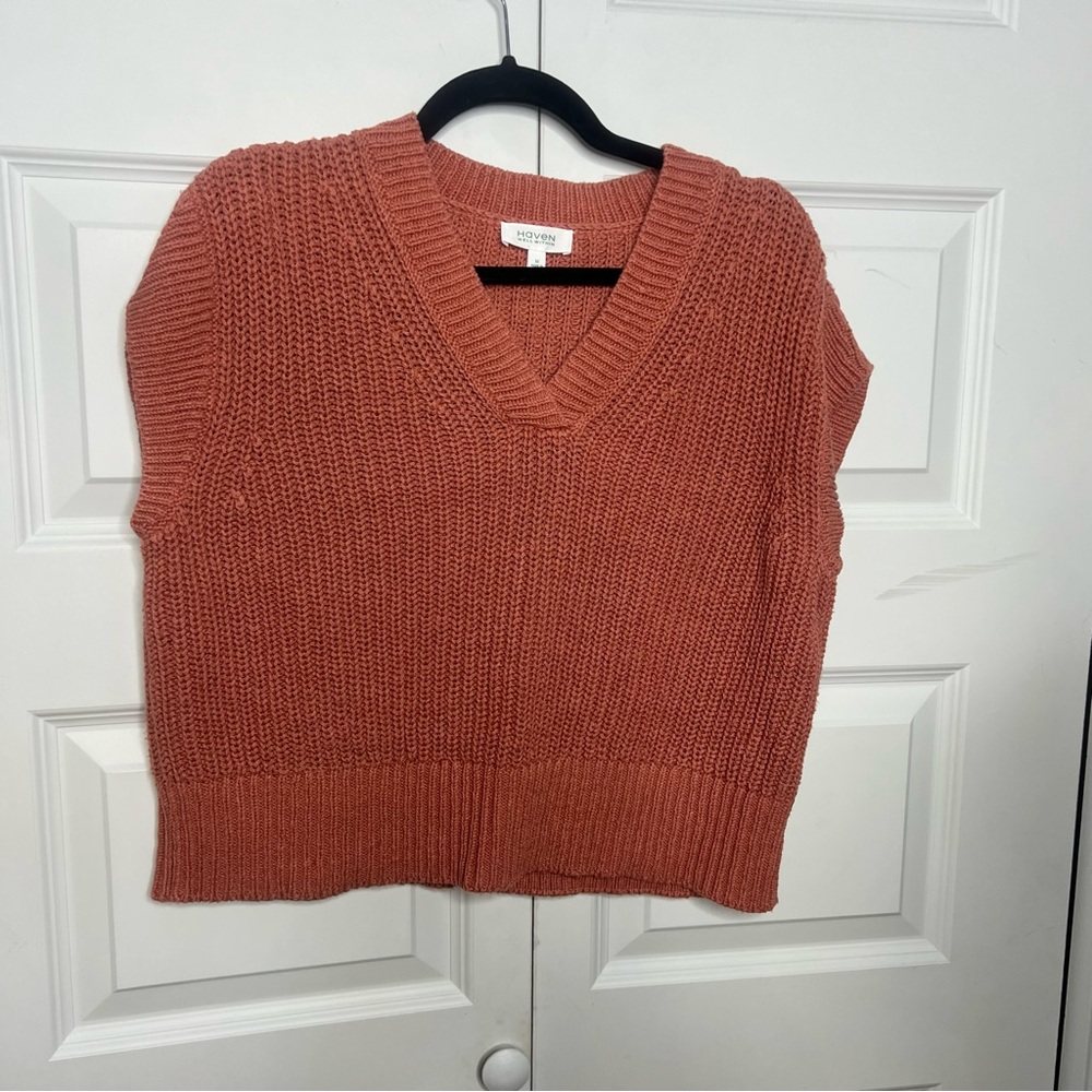 Haven Well Within Cotton Linen Sweater Vest – Medium - Picture 3 of 6